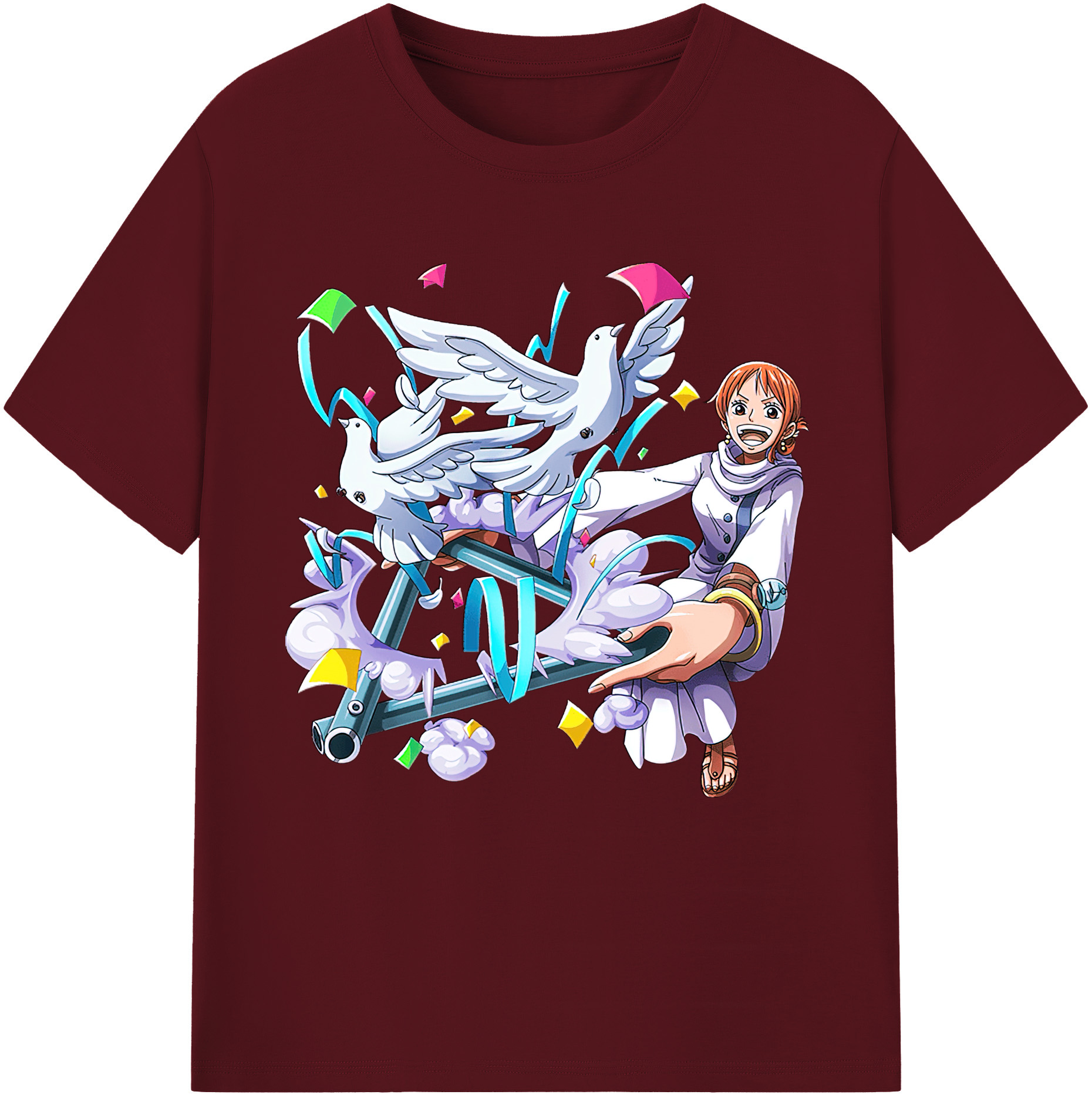 ワンピース ナミ ONE PIECE Nami 綿100％半袖Tシャツ（フロントプリント）